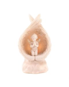 LIGHT-UP PRAYING ANGEL FIGURINE
